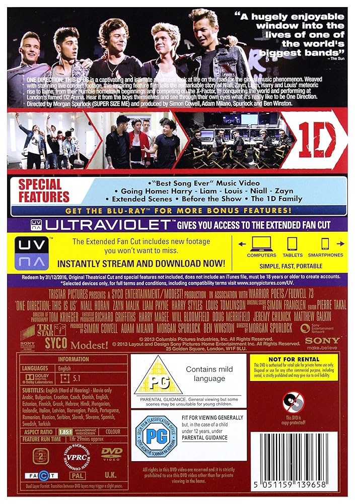 One Direction DVD 7枚セット Amazon.com: One Direction THIS IS US: THIS IS THE BOX